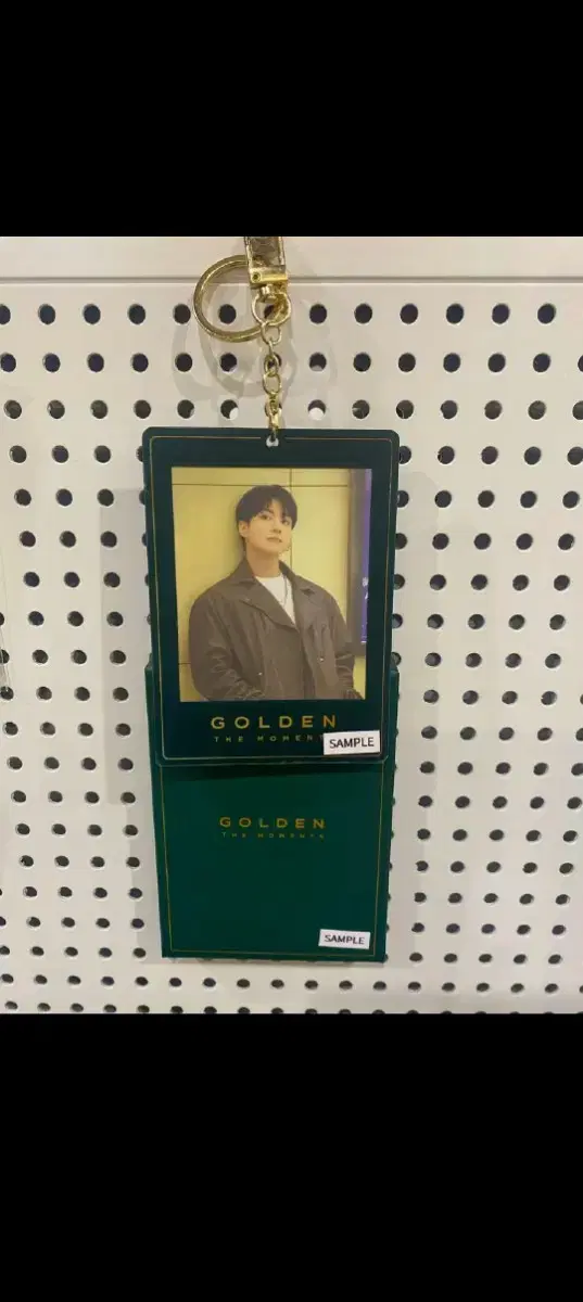 Jungkook Golden Exhibition Photo Holder Keyring