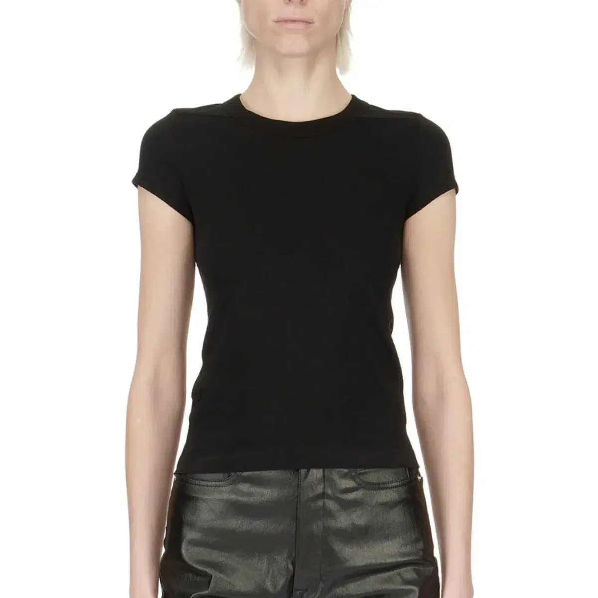 Rick Owens 릭오웬스 CROPPED LEVEL T / BLK