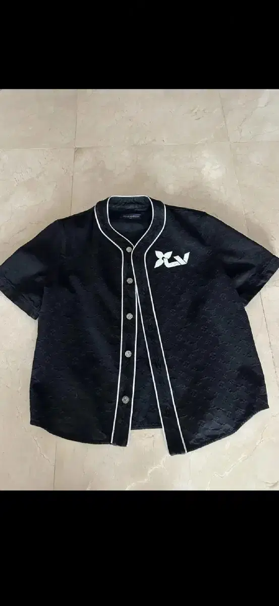 Louis Vuitton Monogram Baseball Denim ShirtSize XL