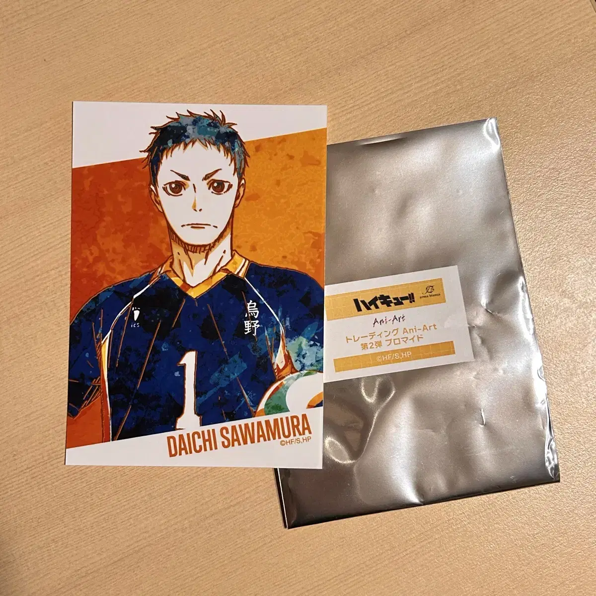 Haikyuu Daichi postcard ANI ART kard Bromide Trading Goods