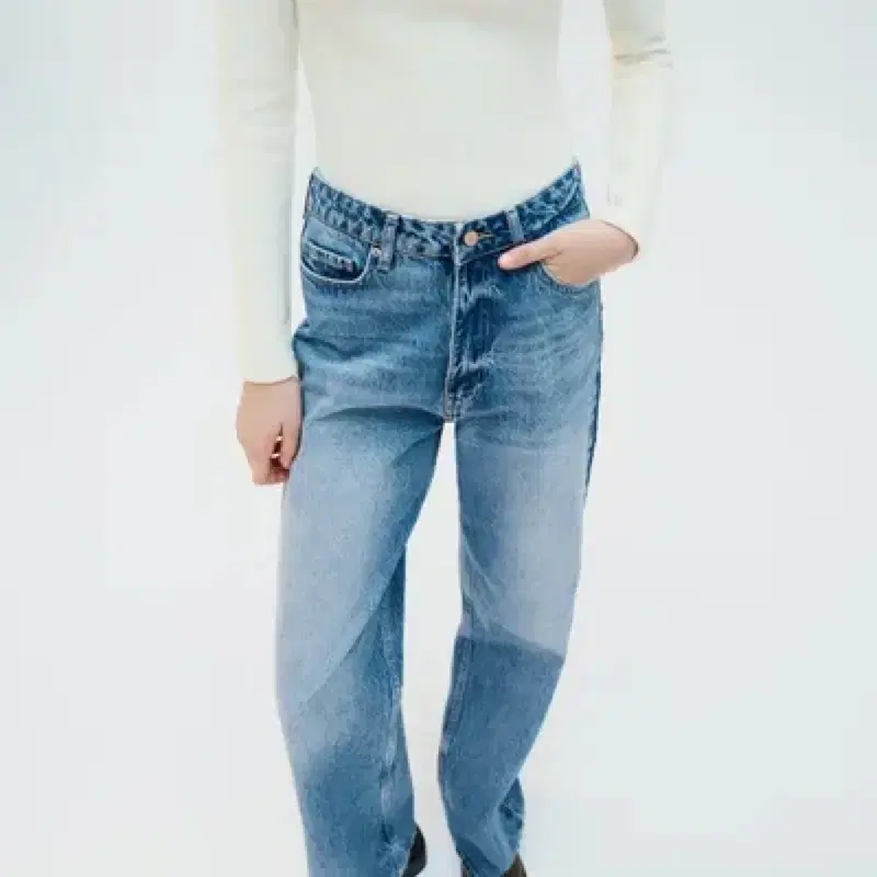 zara 자라 JEANS Z1975 스트레이트 풀랭쓰 하이웨이스트 데님