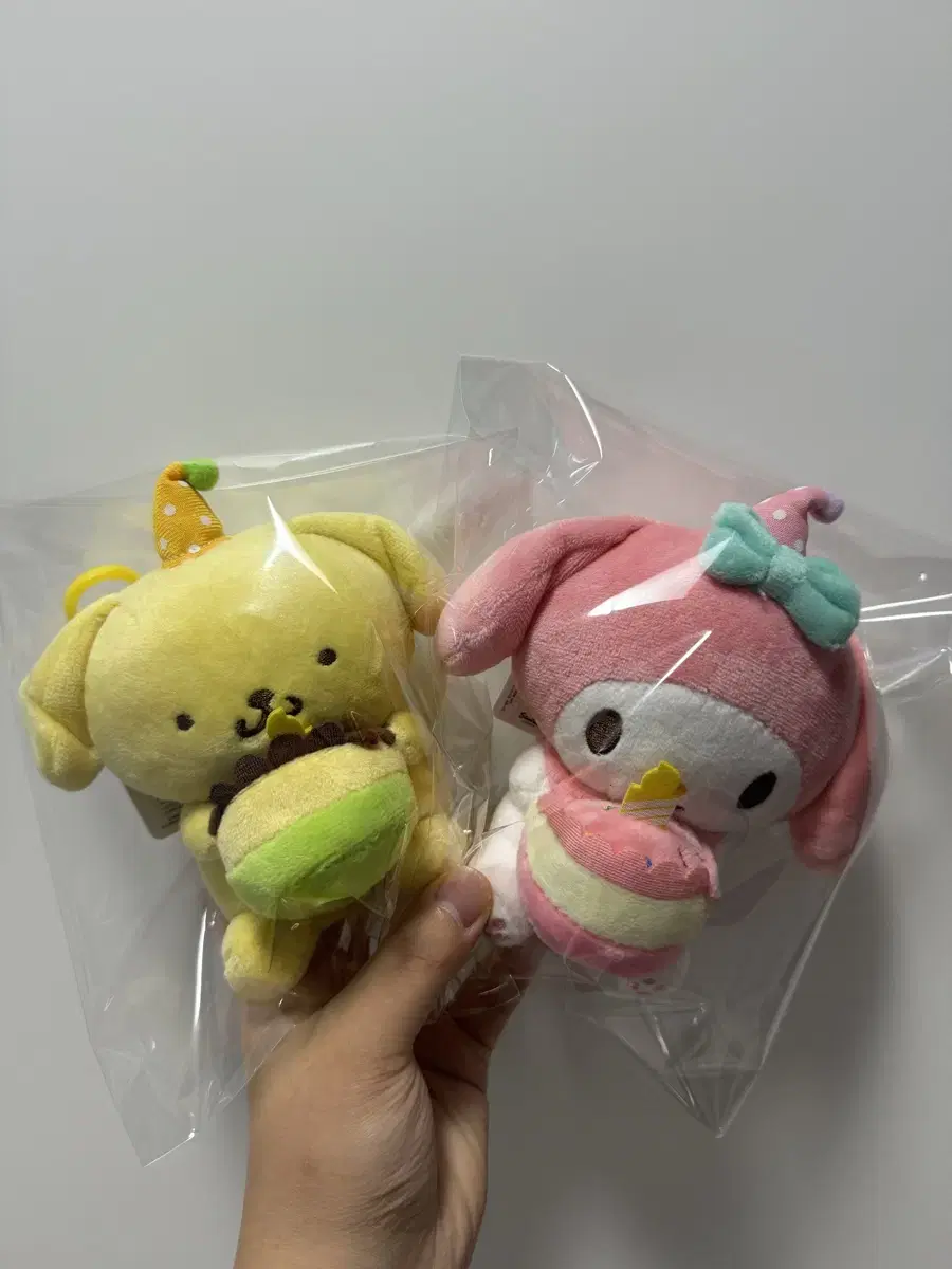 Sanrio Celebration Pompompurin My Melody Keyring Doll (13 cm)