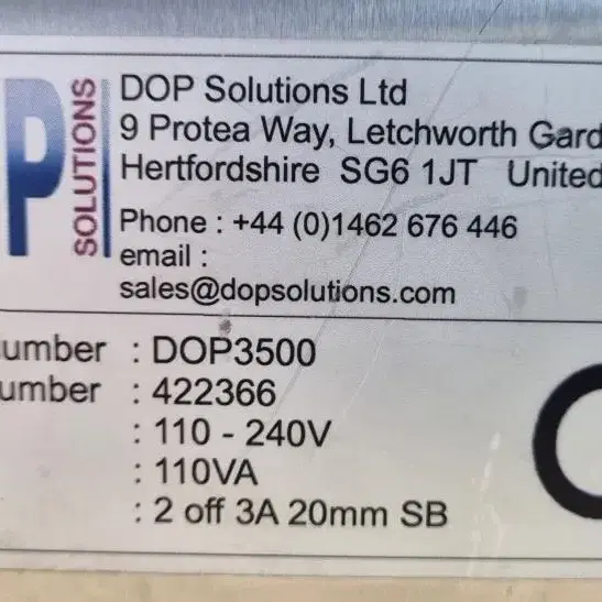 DOP Solutions DOP TOUCH 3500 광도계