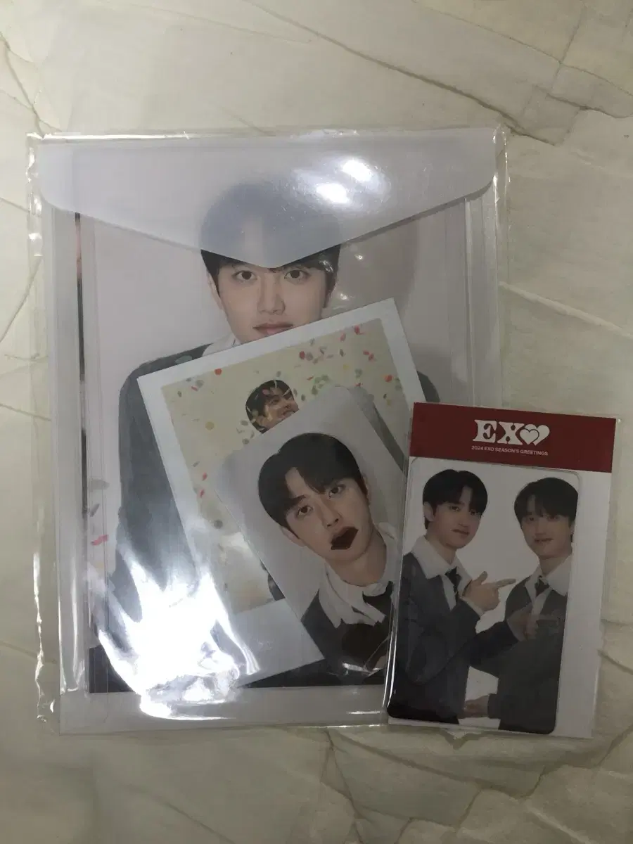 Do Kyungsoo 2024 season's greetings Transparent photocard photopack