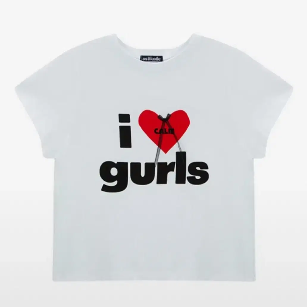 에즈이프 캘리 CALIE GURLS T-SHIRT WHITE 반팔티