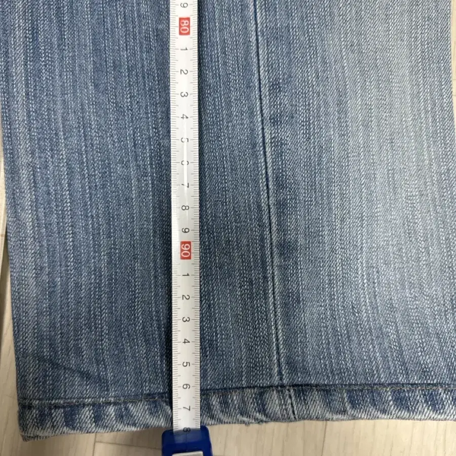 리트 WIDE JEANS LINE BLUE