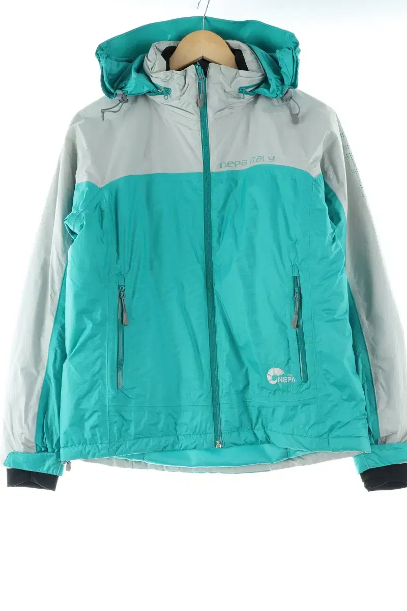 W(S) NEPHA Zip-up windbreaker jacket Color-mix hiking Old School-F0D5