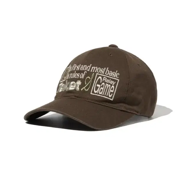 teket manual cap brown 테켓 볼캡 브라운