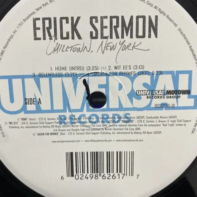 ERICK SERMON LP / AA5118