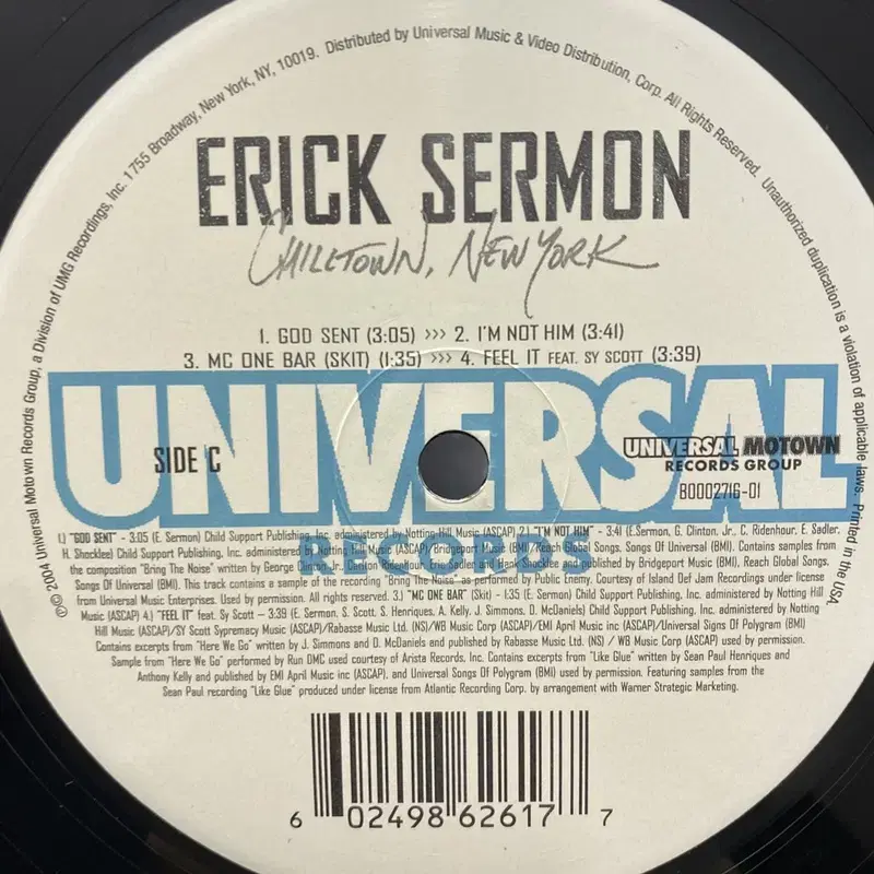 ERICK SERMON LP / AA5118