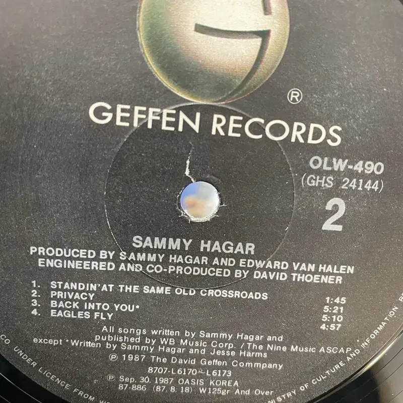 SAMMY HAGAR LP / AA5143