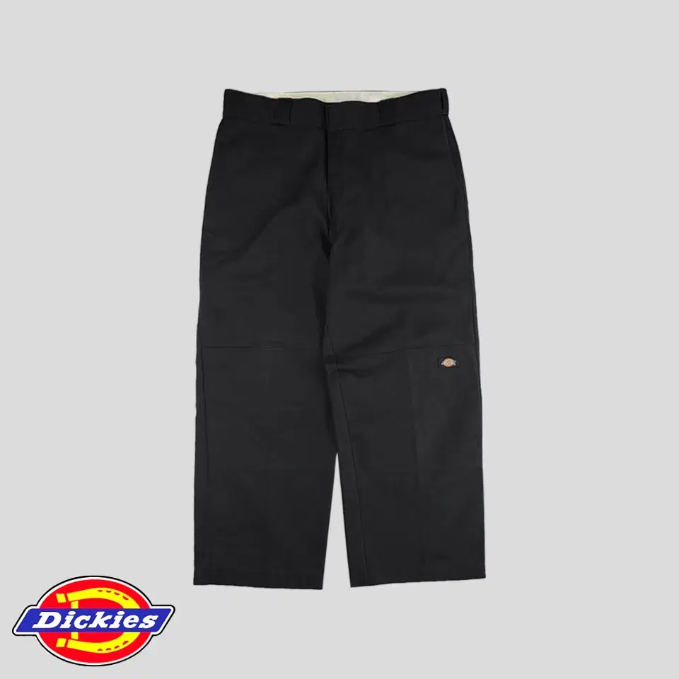 Dockers Black Logo Patch Double Knee Multipocket Loose Fit Cotton Blend Twill Workwear Cotton Bar