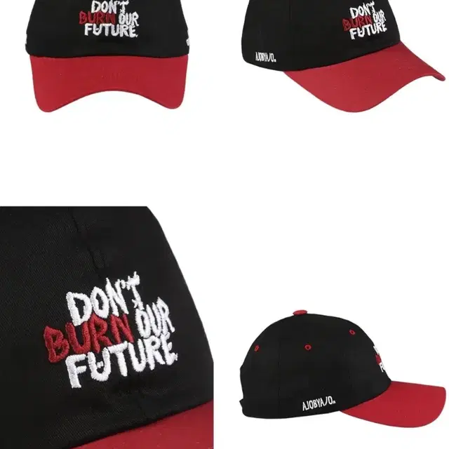 아조바이아조 Slogan Baseball Cap [Red]