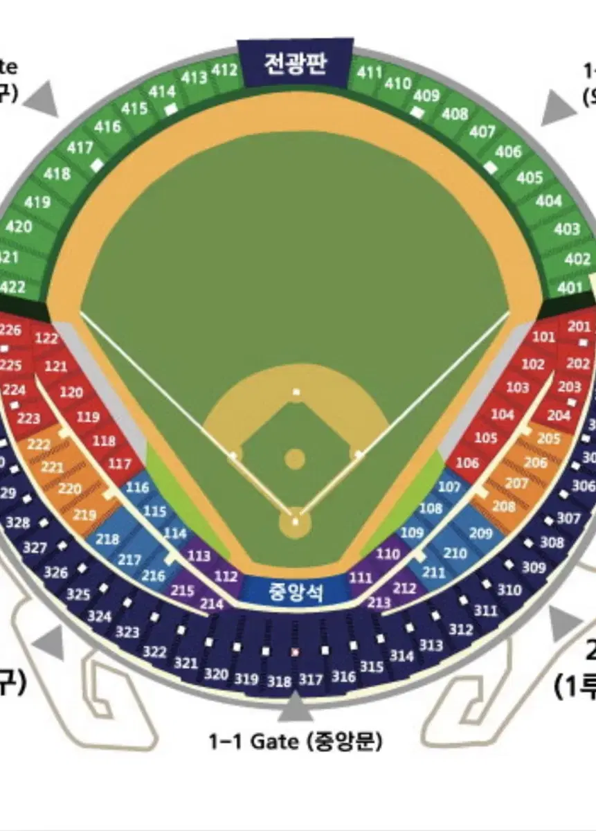 9/24 두산 nc전 마지막 홈경기 1루 네이비, 중네 외야 양도