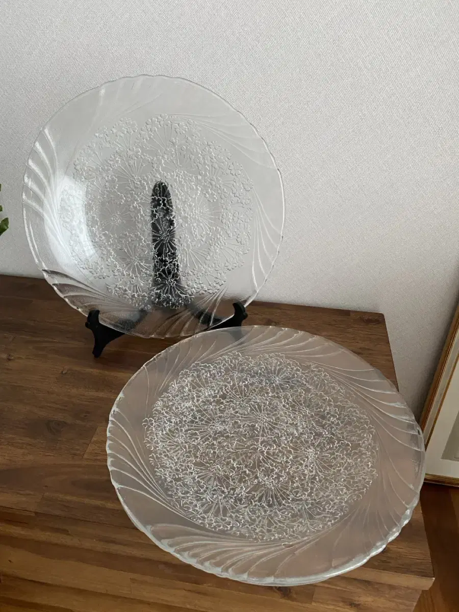 Transparent Glass Serving Platter