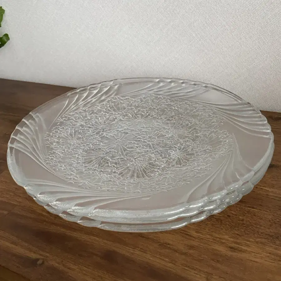 Transparent Glass Serving Platter