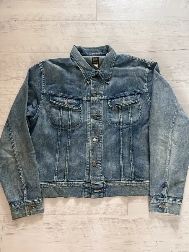 RRL lot 271 리랜드 워싱 연청 데님 자켓 XL