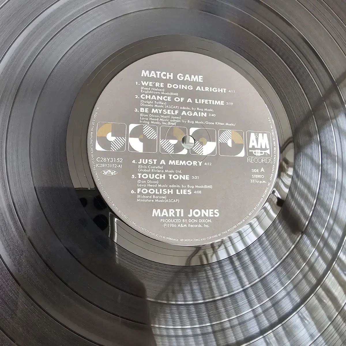 (마티 존스) Marti Jones - Match Game LP