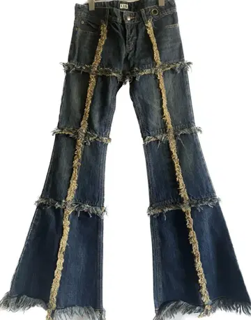 LGB BAGGY BAGGY CROSS FRINGE BLUE 초기