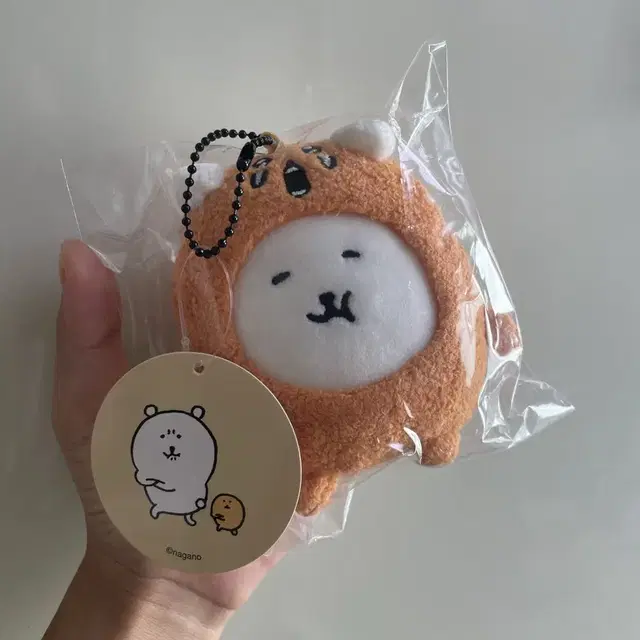 나가노마켓 농담곰 치이카와 고로케 쓴 농담곰 키링