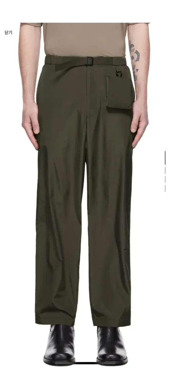 Amemento / Lightweight Utility Pocket Pants / L