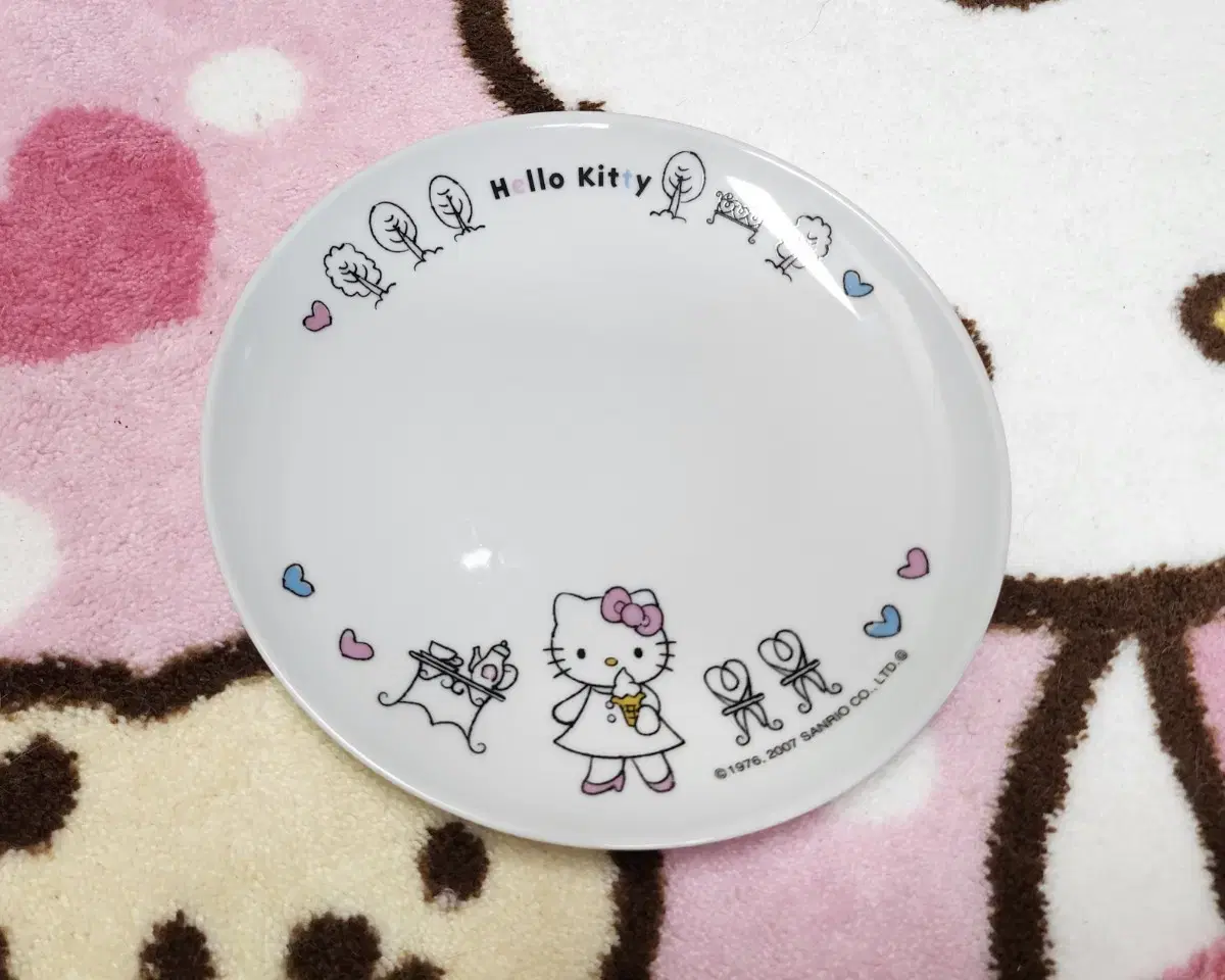 고전키티 접시 플레이트 19cm