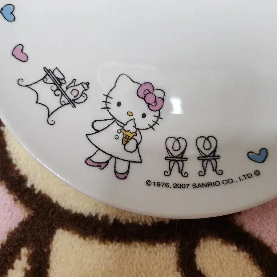 고전키티 접시 플레이트 19cm