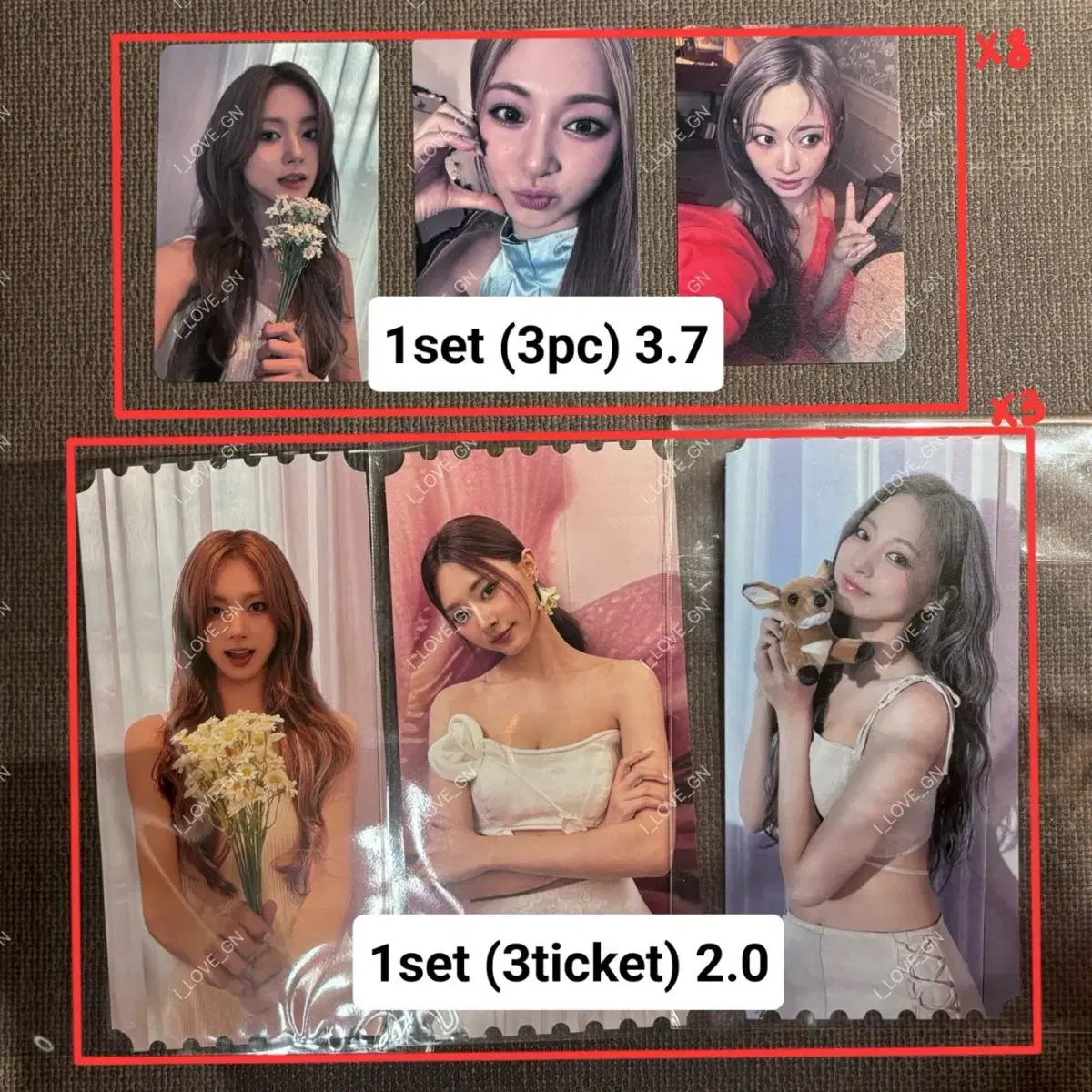 트와이스 쯔위 abouTZU 특전 포카 럭키드로우 럭드 블루드림