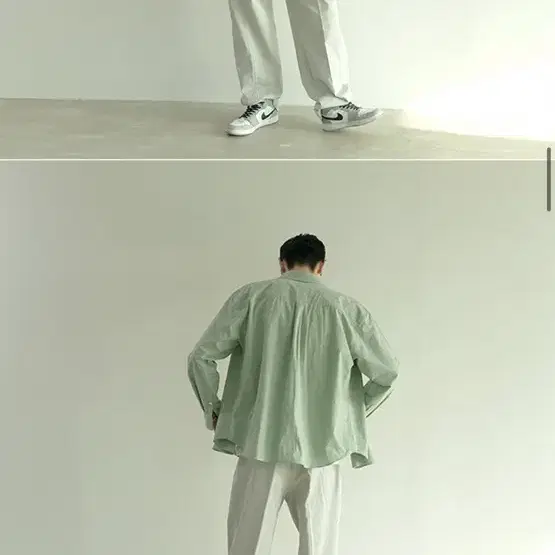 애니타임로릭 Cotton two tuck wide pants