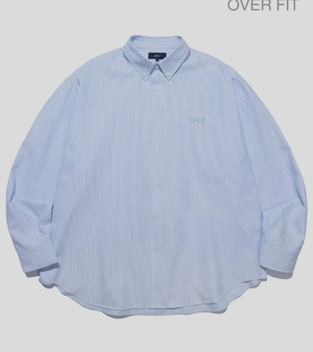 예일 OXFORD SMALL ARCH BIG SHIRT BLUE 셔츠