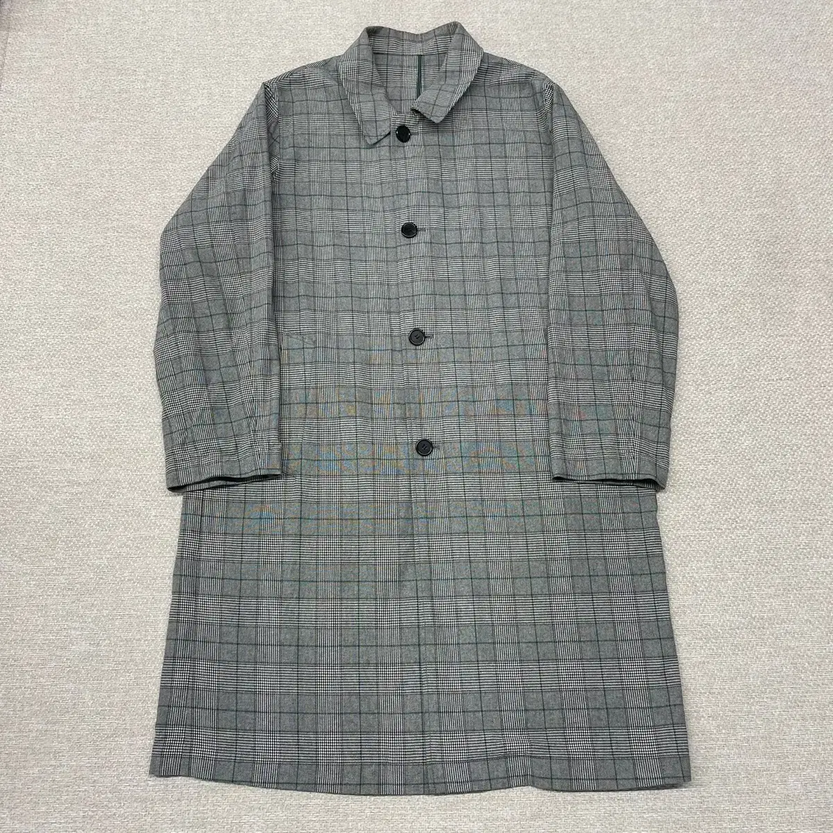 Custom mellow check long coat