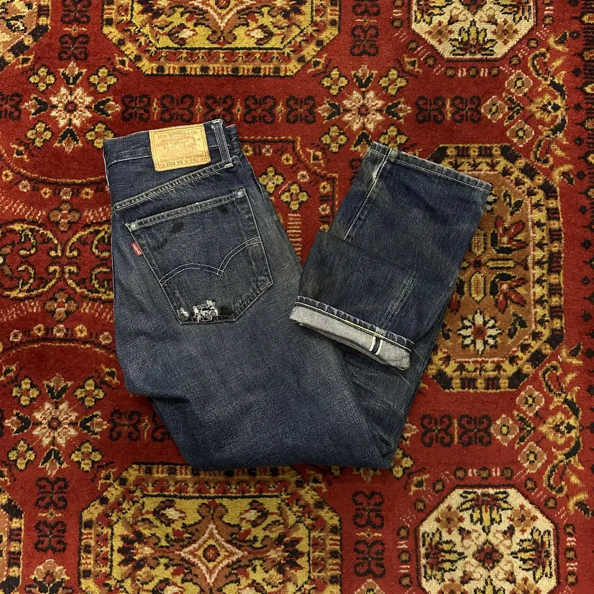 Vintage Levi's Closing LVC 501zxx Big E Selvedge Denim Trousers