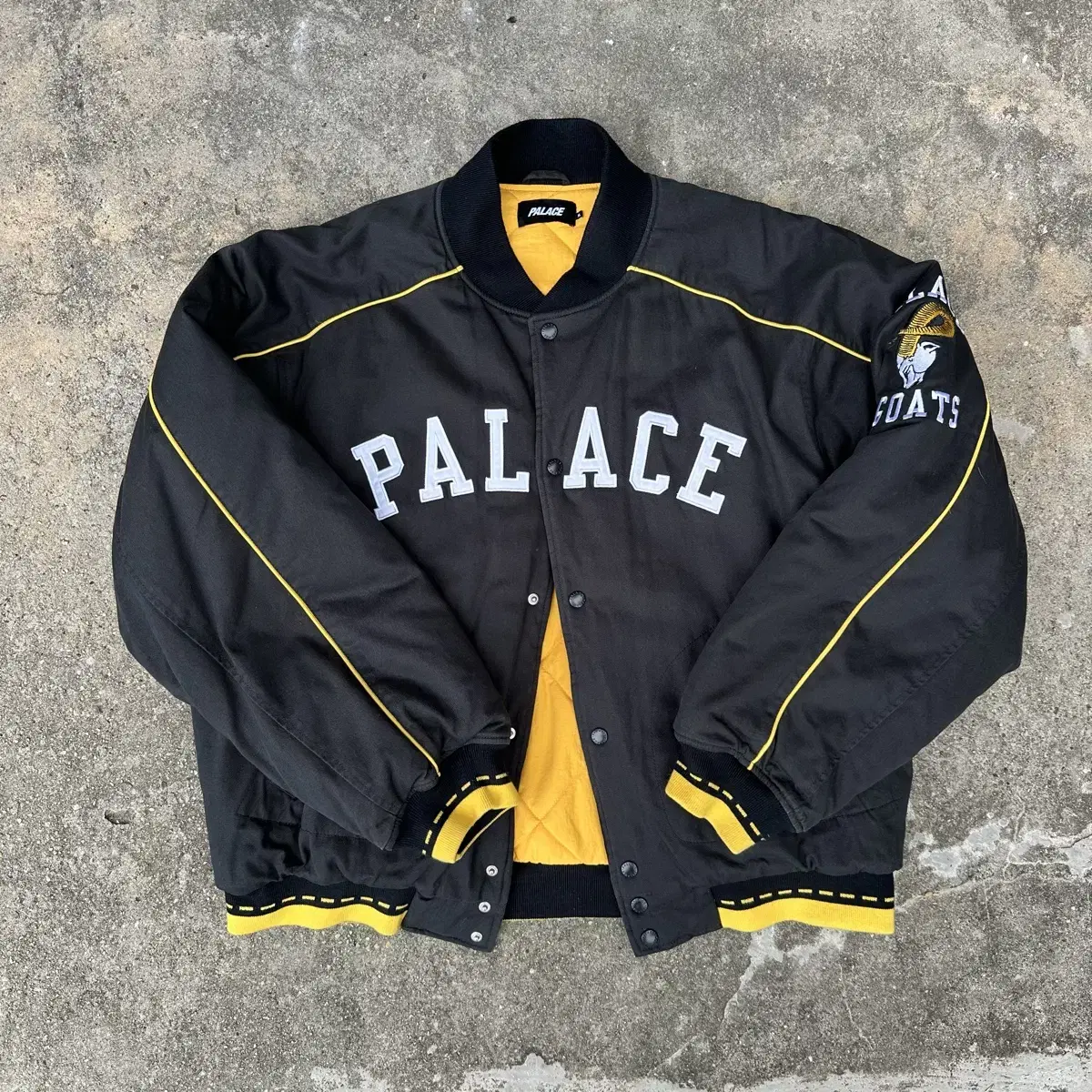 [XL] Pallas Gault Varsity Jacket Black