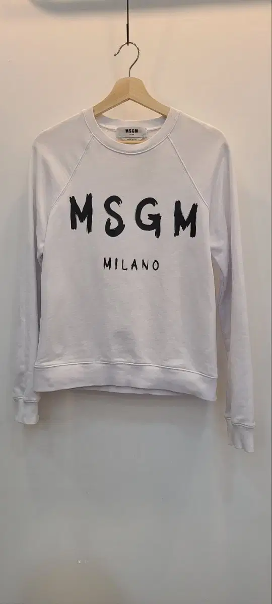 MSGM    S     화이트   맨투맨