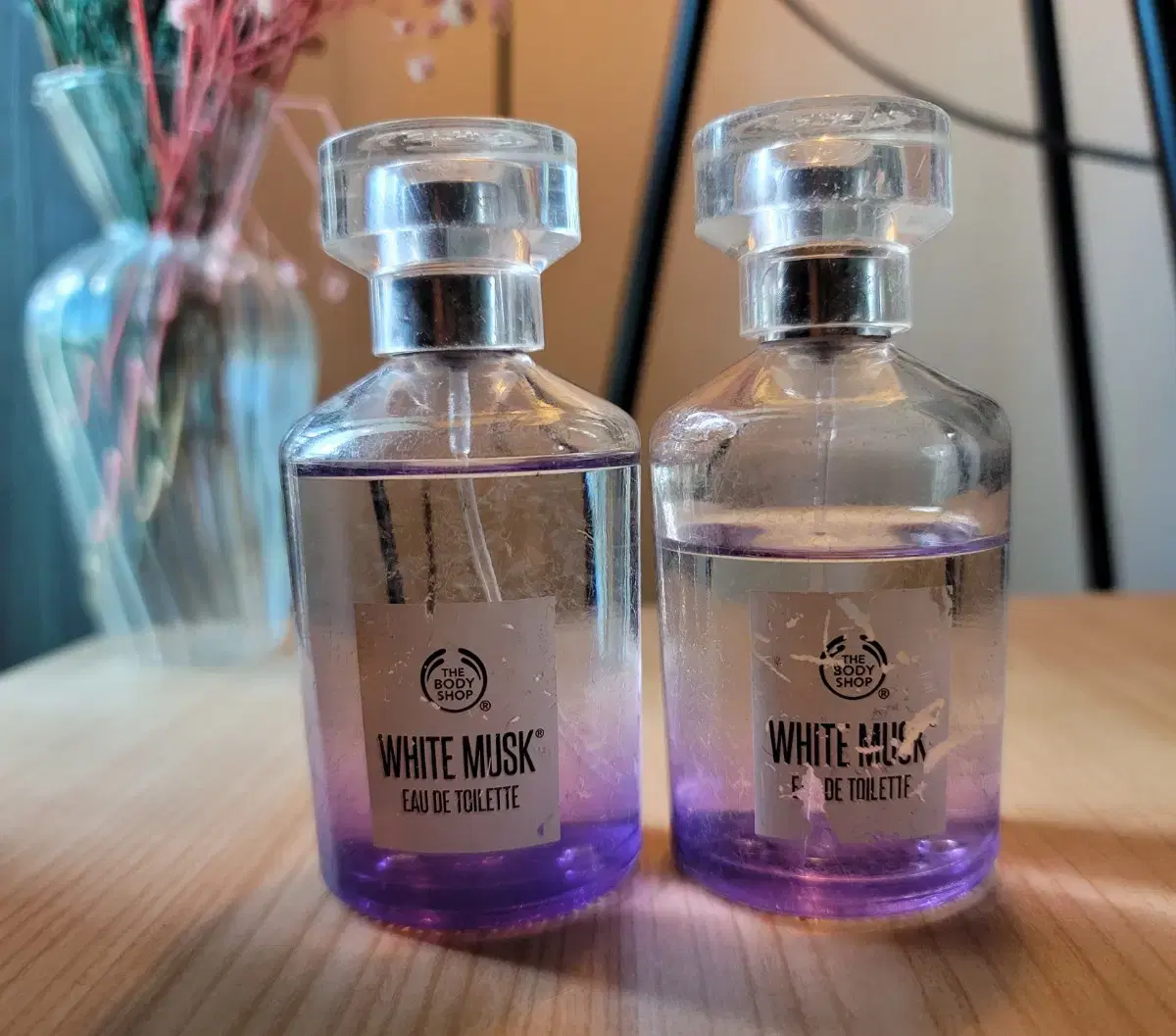 (sale)(일괄판매)바디샵 화이트머스크 EDT 60ml+60ml 향수