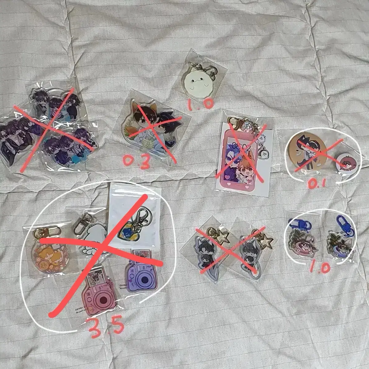 All Rights Reserved acrylic stand keyring Badge WTS