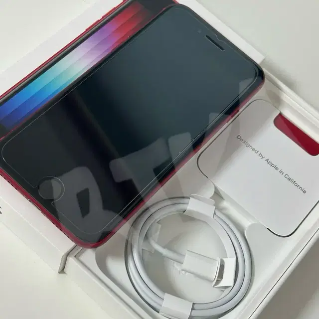 아이폰 SE3 128GB RED 풀박스 / 배터리 효율: 99