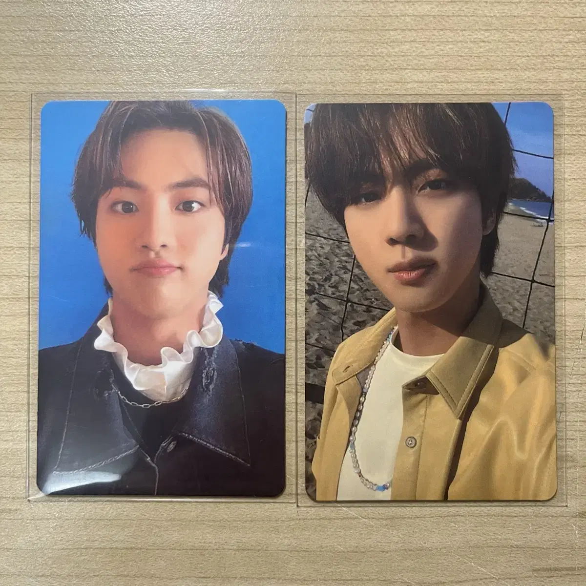 Seokjin of BTS photocard Buttercream Peach