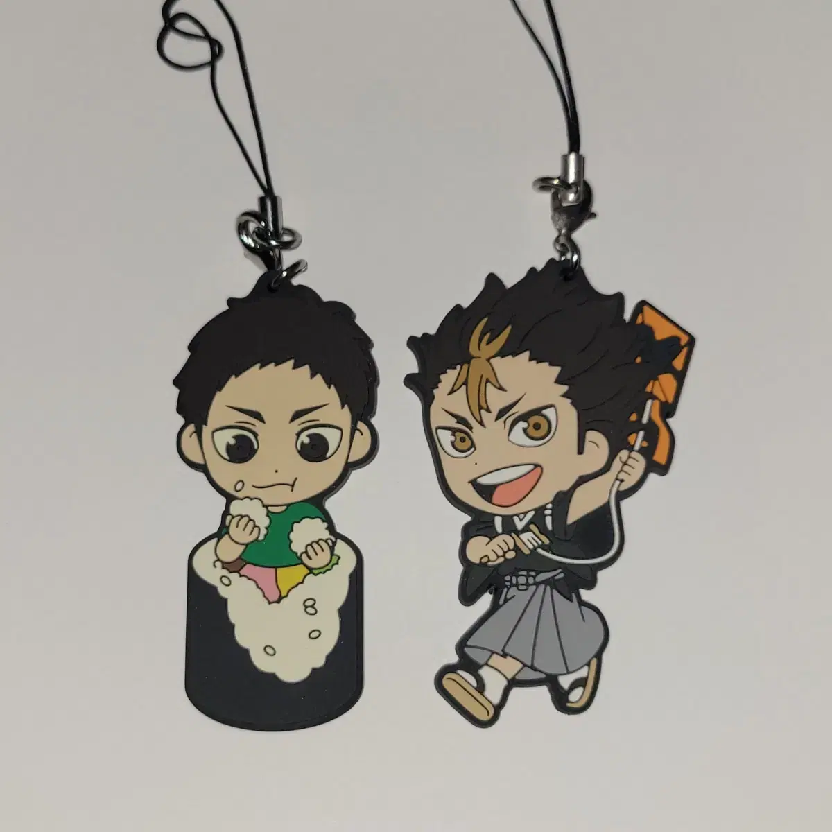 Haikyuu Nishinoya New Year's Daichi rolled rice rubber keyring wts