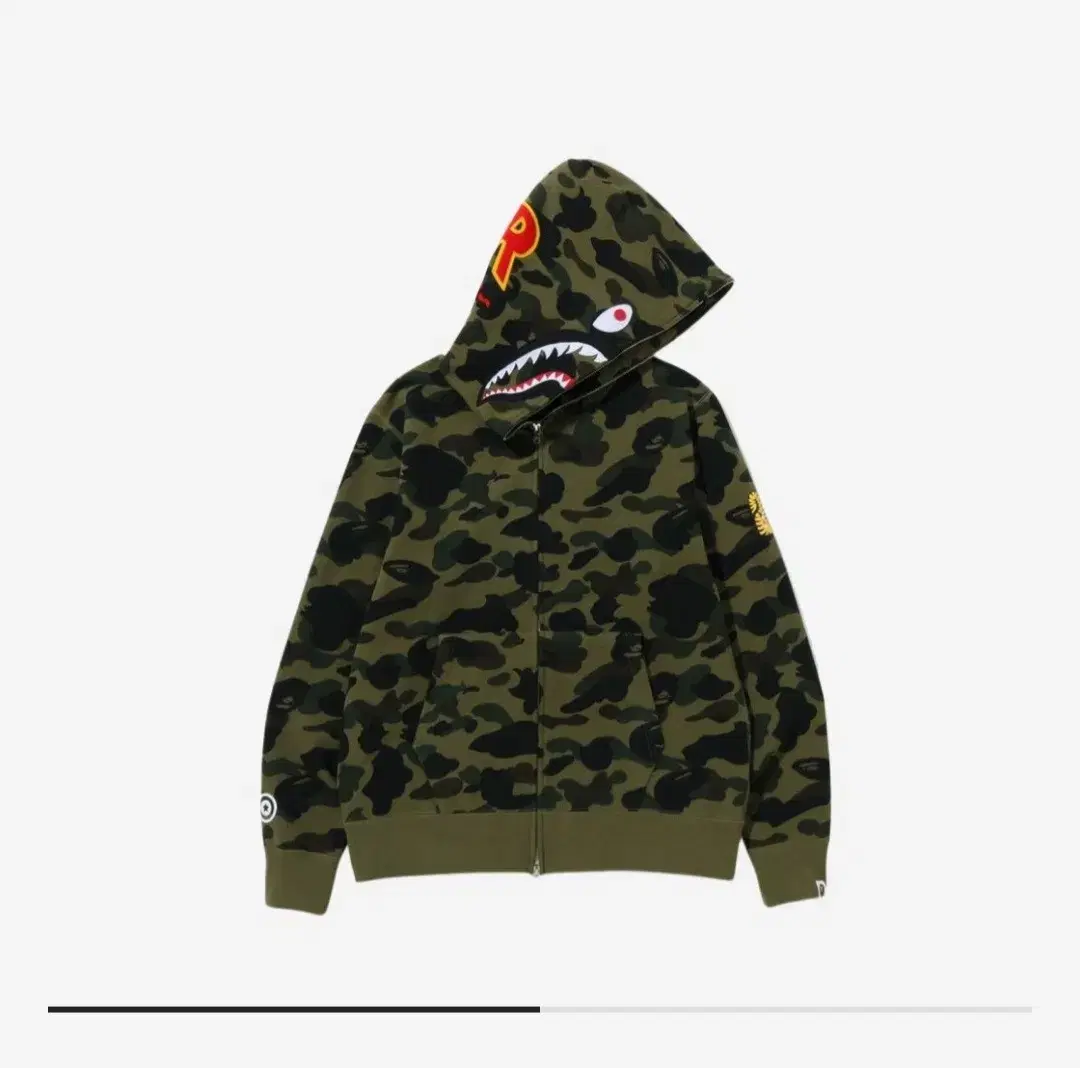 베이프 PONR 1st Camo 2nd Shark 풀집업 XL 새상품