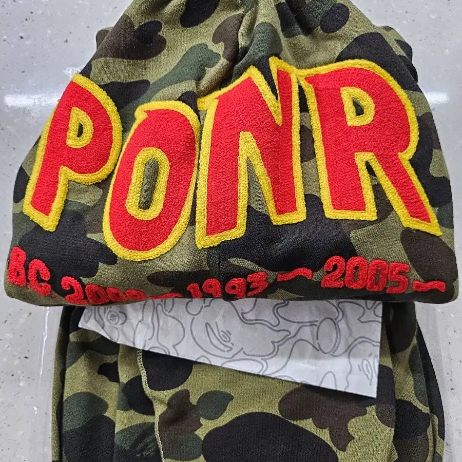 베이프 PONR 1st Camo 2nd Shark 풀집업 XL 새상품