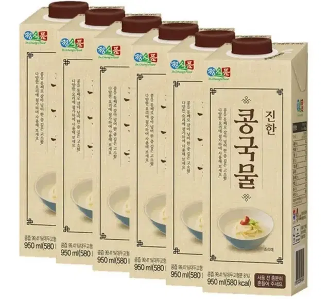 [무료배송] 정식품 진한 콩국물 950ml 6팩