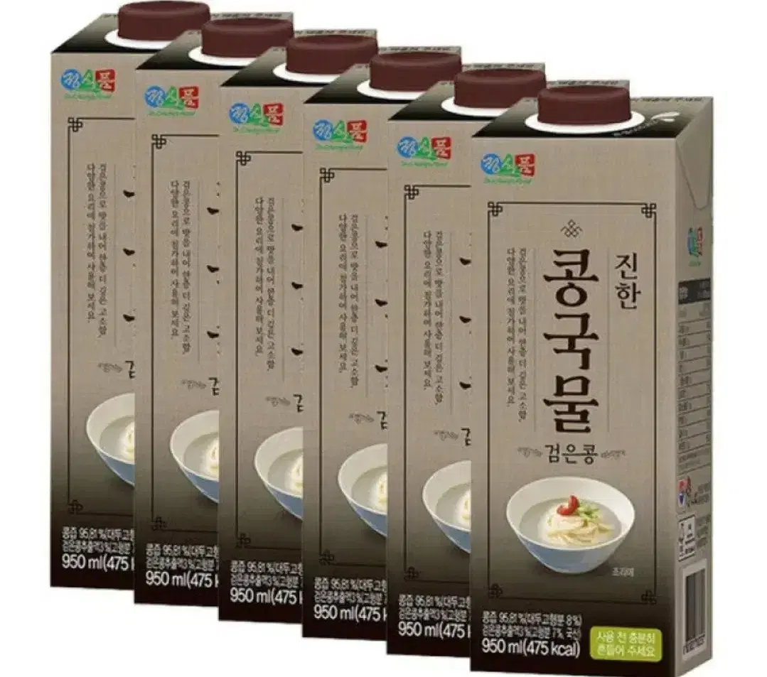 [무료배송] 정식품 진한 콩국물 검은콩 950ml 6팩