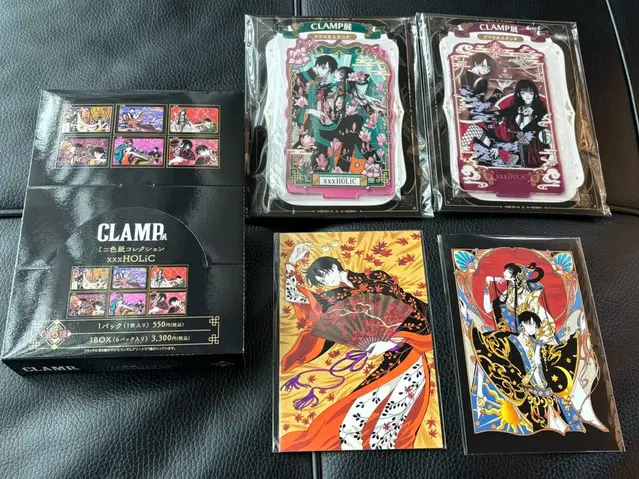 클램프전 xxxholic 색지 엽서 아크릴 스탠드 xxx홀릭 CLAMP