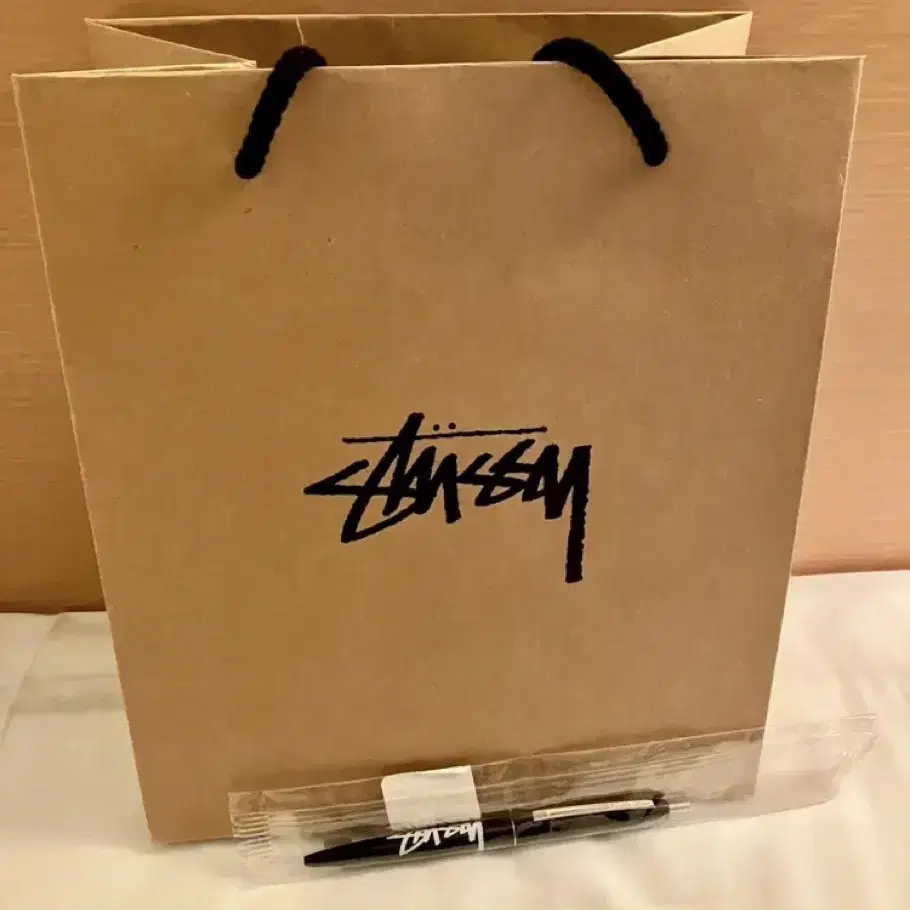 Stussy 스투시 볼펜+쇼핑백