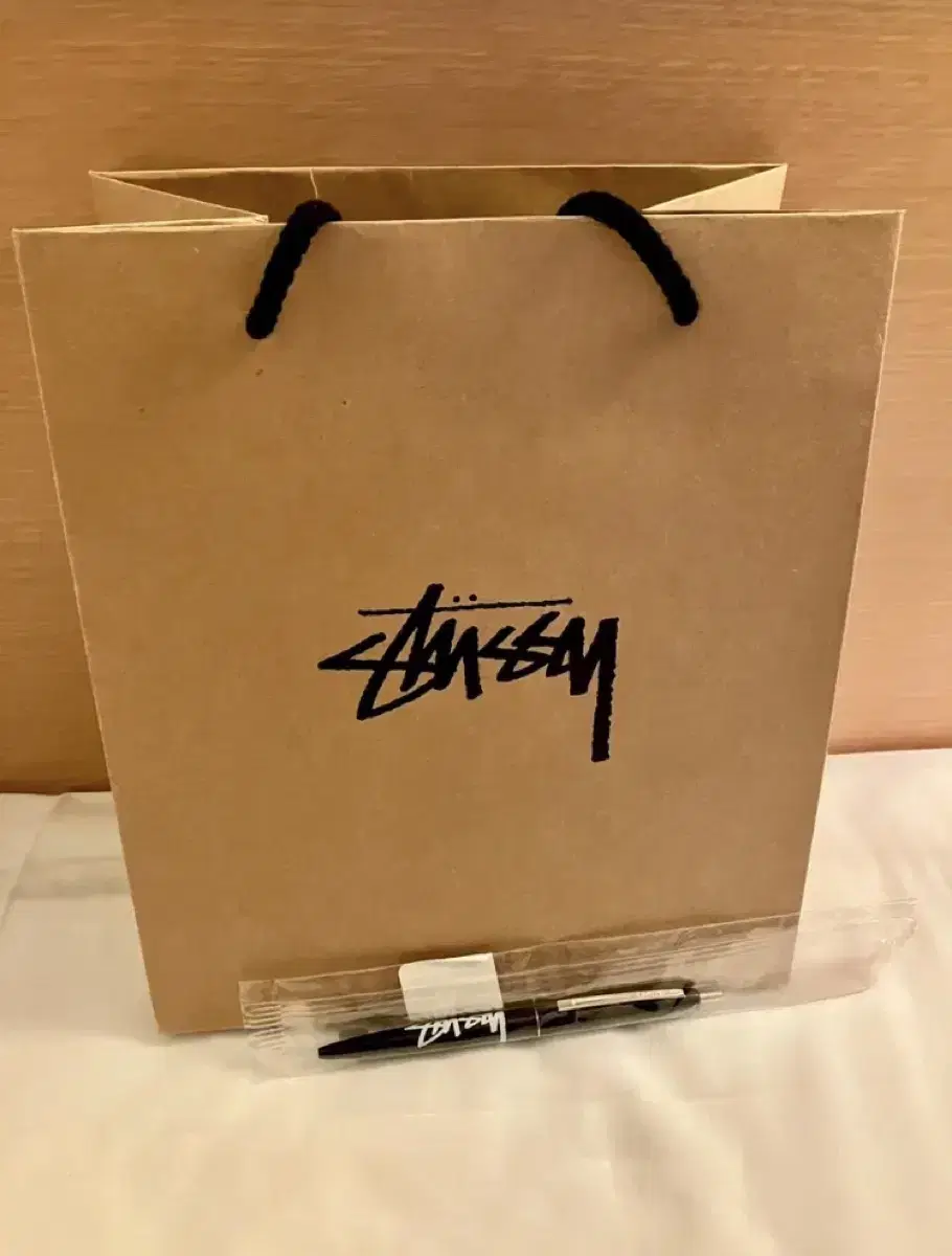 Stussy 스투시 볼펜+쇼핑백