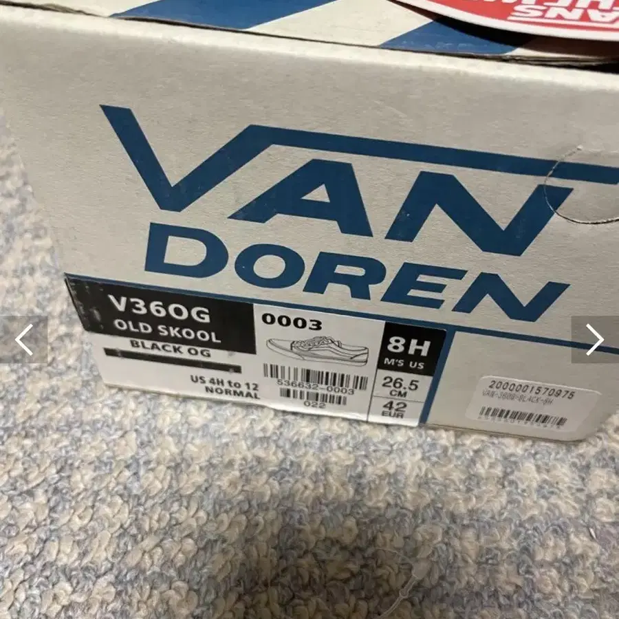 vans 반스 50th 50주년 올드스쿨 반도렌 vandoren