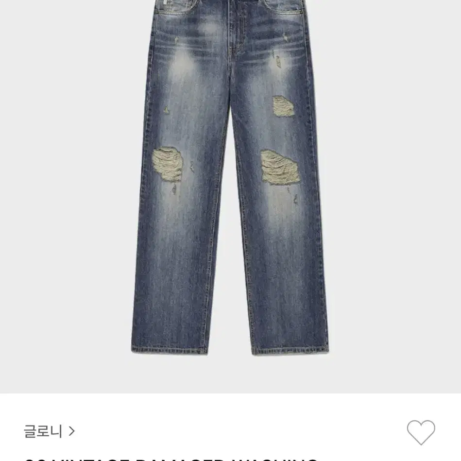 글로니 96 VINTAGE DAMAGED WASHING JEANS