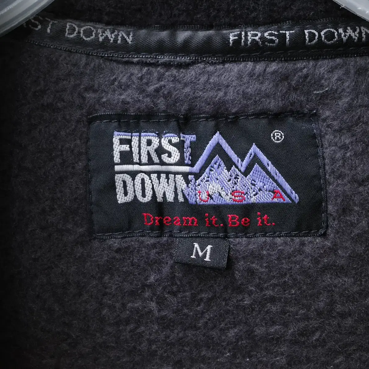 FIRST DOWN 플리스 집업,