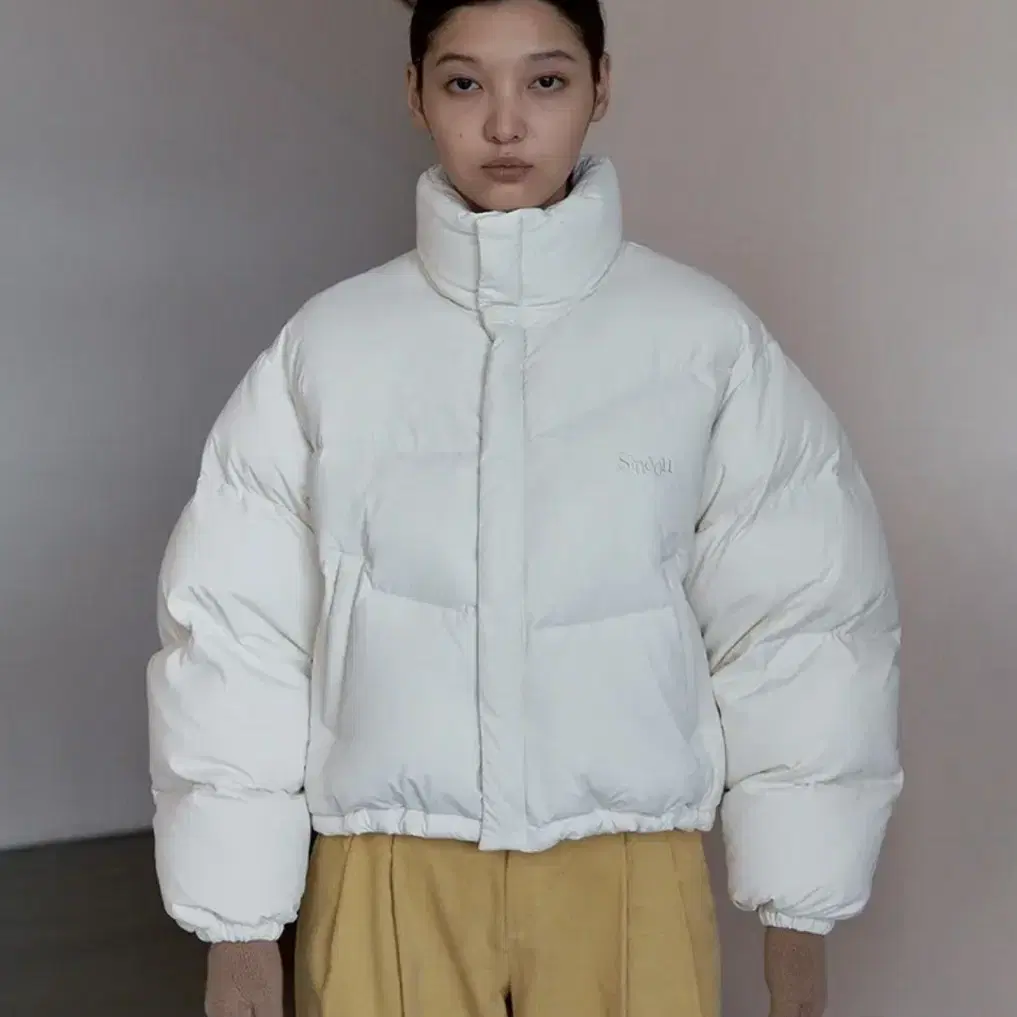 시눈 푸퍼 패딩 PUFFER JACKET 숏패딩 패딩 화이트